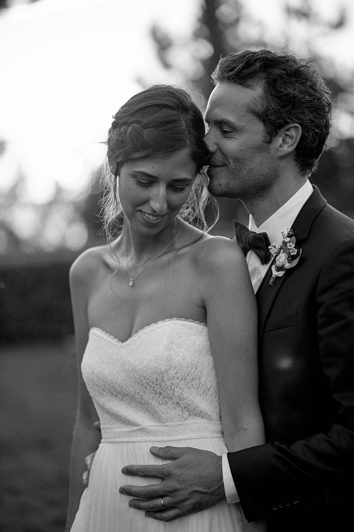 couple amoureux en photo noir et blanc